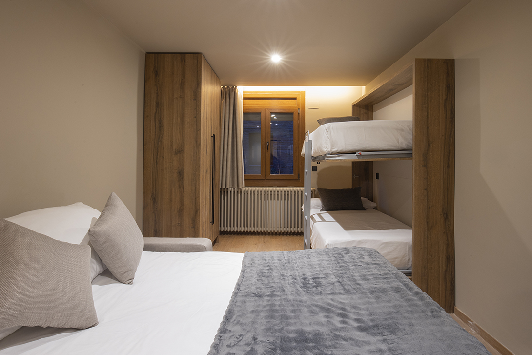 Hotel del Tarter habitación para 2, 4 o 6 personas